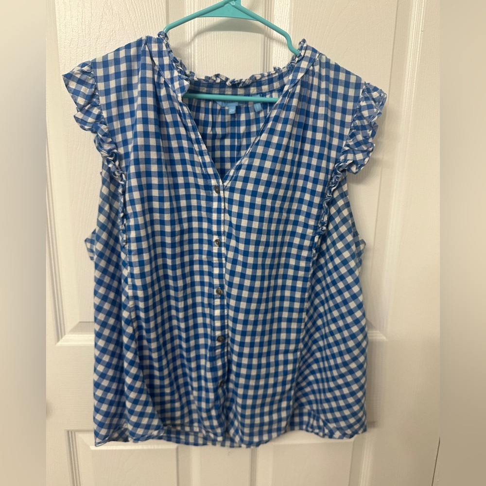 Draper James gingham top